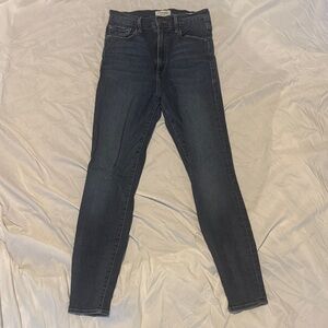 Frame Ali high rise Denim Women's Deep Indigo Cigarette Jeans